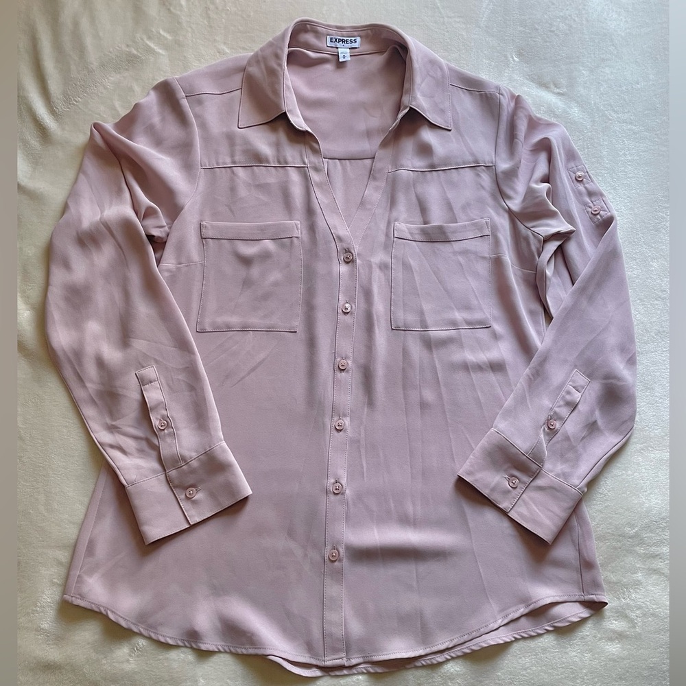 Express Vneck button up Blouse